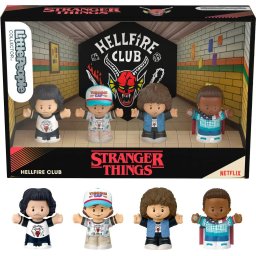 Figura Colección Little People Collector Stranger Things Hellfire Club Set Original Regalo