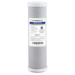 Hydronix CB-25-1010 NSF 2.5" x 10" Filtro Carbón En bloque 10 Micras