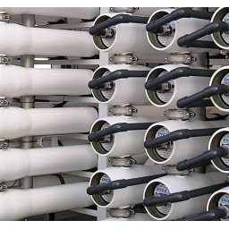 TEC 8-300-SP portamembrana 8"x280" 300 psi Blanco conex.1.5" Lateral
