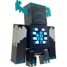 Figura Colección Minecraft Vanilla Warden 3.25 con 2 Modos Luz y Sonido Original Regalo