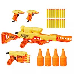 Pistola Lanzador NERF Alpha Strike Batallón Set 4pk Blasters