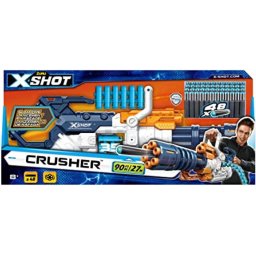 Pistola Lanzador Zuru Excel Crusher Juguete Función Slam Fire Incluye 48 Dardos