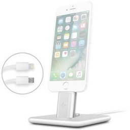 Cargador Twelve South HiRise Deluxe - Lightning - Para iPhone/iPad - Plateado