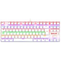 Teclado Gamer REDRAGON KUMARA K552 - Alámbrico - Español - Multimedia - Rainbow - Switch Rojo - Blanco