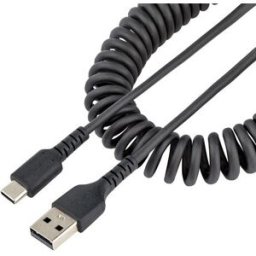 Cable StarTech.com - USB-A a USB-C - Espiral - 1M