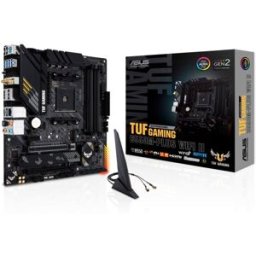 Tarjeta Madre ASUS TUF GAMING B550M-PLUS WIFI II - Socket AM4 - 4xDDR4 - 2133/3200/4866(OC) MHz - HDMI - DisplayPort - USB 2.0/3.2 - Micro ATX