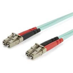 Cable de Fibra Óptica StarTech.com - LC - Dúplex - Multimodo - 7M - Aguamarina