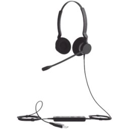 Audífonos Jabra Biz 2300 USB UC Duo - Alámbrico - Diadema - Negro