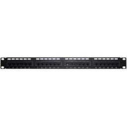 Patch Panel Enson ENS-PAT24C6A - 1U - Precargado - Cat6A - 24 Puertos - Montaje en Rack 19