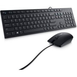 Kit Teclado y Mouse Dell KM300C - Alámbrico - USB - Español - Negro