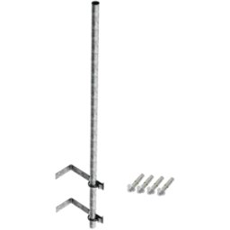 Mástil SYSCOM SMR-P1 - 3M - Incluye Herrajes para Sujeción a Pared - Metal