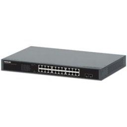 Switch Intellinet 561907 - 24 Puertos PoE+ - Gigabit - 2 Puertos SFP - No Gestionado