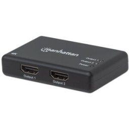 Vídeo Splitter Manhattan 207669 - HDMI Hembra a 2 HDMI Hembra - Negro