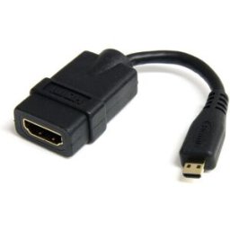 Cable Adaptador StarTech.com - HDMI de Alta Velocidad a Micro HDMI - Macho/Hembra - 12cm