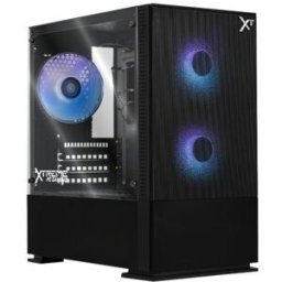 Gabinete Gamer Xtreme PC Gaming Air Flow - Mini Torre - Micro ATX/Mini ITX - 3 Ventiladores - Panel Lateral