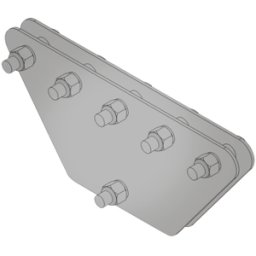 Placas Igualadoras SYSCOM SP-202050-G - 20 x 20 x 50cm - Con Tornillería y Separadores - Para 5 Retenidas - Galvanizado en Inmersión