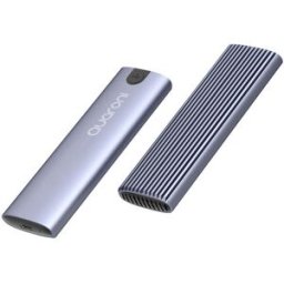 Gabinete Quaroni EM2TL1 - M.2 - USB-C - SSD - Plata