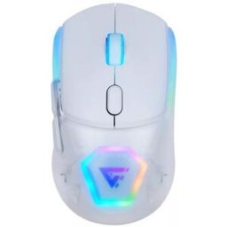 Mouse Gamer Game Factor MOW700 - Inalámbrico - RGB - Blanco