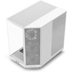 Gabinete NZXT H6 Flow RGB - Media Torre - ATX/Micro-ATX/Mini-ITX - 3 Ventiladores - Panel Lateral - Blanco - RGB
