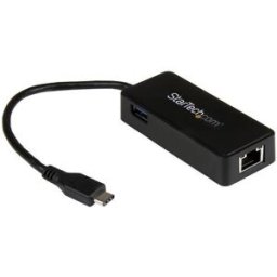 Adaptador de Red StarTech.com - Puerto Gigabit a USB - USB Tipo C - Puerto USB Extra