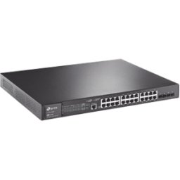Switch TP-LINK JetStream - Gigabit Ethernet - 28 Puertos PoE+ - 4 SFP - Gestionado