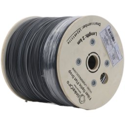 Carrete de Fibra Óptica LinkedPro LPDROPA22C/2KM - 2 Hilos - Monomodo - 2Km - Negro