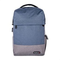 Mochila TechZone Strong - 15.6" - Gris con Azul