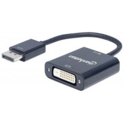 Adaptador Manhattan 152228 - DisplayPort M a DVI-D - Negro