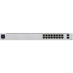 Switch Ubiquiti UniFi 16-Port PoE - Gigabit Ethernet - 16 Puertos - Soporta 8 PoE+ - 2 SFP - Gestionado
