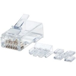 Plug Intellinet - Cat6a - RJ-45 - Transparente - 80 Piezas