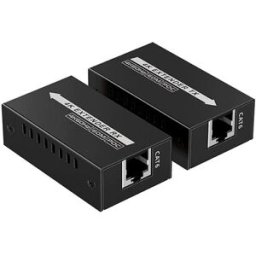 Kit Mini Extensor de Video SAXXON LKV410P - HDMI por Cable de Red Cat6/6a - Hasta 60M - 4K