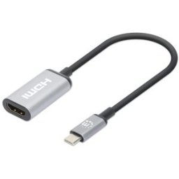 Adaptador Manhattan 153706 - USB-C a HDMI - 15 cm - 4K - 60Hz