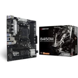 Tarjeta Madre Biostar B450MX-S - Socket AM4 - 4xDDR4 - 1866/2667/4333+(OC) MHz - HDMI - USB 2.0/3.2 - Micro ATX