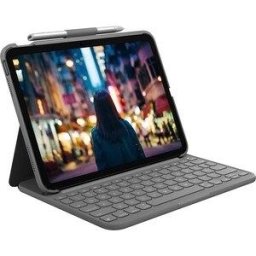 Funda Logitech Slim Folio - 10.9" - Con Teclado - Para iPad