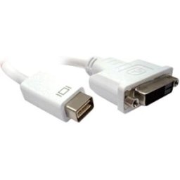 Adaptador BRobotix 104580 - Mini Display DVI Macho a DVI Hembra - 20 cm