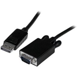 Cable Adaptador de Video StarTech.com - Conecta DisplayPort a VGA - 3m - 1080p - Activo - Negro