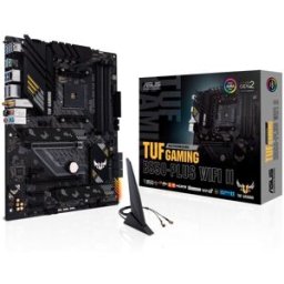 Tarjeta Madre ASUS TUF GAMING B550-PLUS WIFI II - Socket AM4 - 4xDDR4 - 2133/3200/4866(OC) MHz - HDMI - DisplayPort - USB 2.0/3.2 - ATX