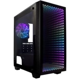 Gabinete Gamer Game Factor CSG560 - ATX/Micro ATX/Mini ITX - Panel Lateral - Negro