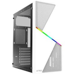 Gabinete Gamer Acteck Draco GM450 - Media Torre - ATX/Micro ATX/Mini ITX - Fuente 500W - Panel Lateral - Blanco