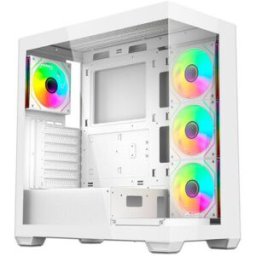 Gabinete Gamer XZeal XZ-140 - Media Torre - ATX/Micro-ATX/Mini-ITX - Panel Lateral - Blanco