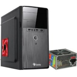 Gabinete Stylos STPGAC5B - Mini Torre - Micro ATX/Micro ITX - Fuente 500W