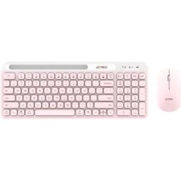 Kit de Teclado y Mouse Acteck Creator Virtuos Silk MK720 - Inalámbrico - Multimedia - Español - Rosa