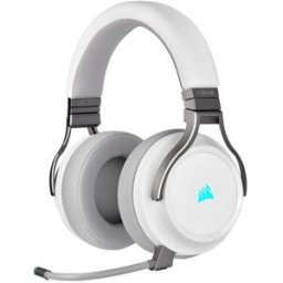 Diadema Gamer Corsair VIRTUOSO - Inalámbrico - Micrófono - RGB - Blanco
