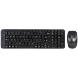Kit Teclado y Mouse Logitech MK220 - Inalámbrico - USB - Español - Negro