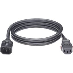 Cable de Alimentación Panduit LPCA12-X - C14 a C13 - 1.2 M - Bloqueo de Seguridad - Negro - 10 Piezas