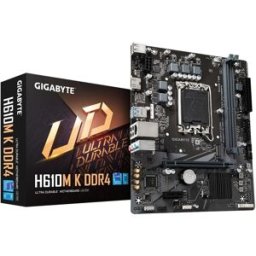 Tarjeta Madre Gigabyte H610M K DDR4 - Socket 1700 - 2x DDR4 - 2133/2933/3200MHz - HDMI - USB 2.0/3.2 - Micro ATX
