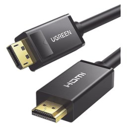 Cable UGREEN 10203 - DisplayPort Macho a HDMI Macho - 3m - Negro
