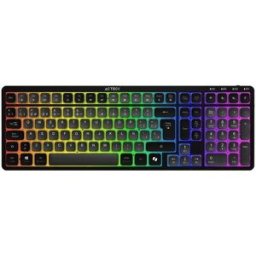 Teclado Gamer Acteck Techno Pro TI790 - Inalámbrico - Bluetooth - RGB - Switch Morado