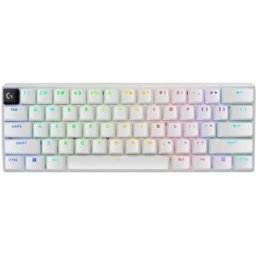 Teclado Gamer Logitech PRO X 60 - Inalámbrico - RGB - Blanco