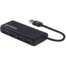 Hub USB Manhattan 164900 - 4 Puertos - USB 3.2 - Conector USB-A